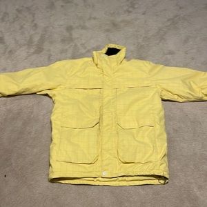 Mens Yellow winter coat worn once not new to tag